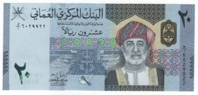 Oman 20 Rials 2020 AH 1441
N# 288347; # W/1 6029922; Haitham bin Tariq; UNC