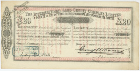 Palestine Israel Israel Palestine International Land Credit Co Ltd Share for 20 Pounds / 500 Francs 1864
# 275283; Founder's share; The company was f...