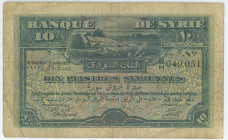 Syria 10 Piastres 1920
P# 12, N# 245411; # J/H 049051; G