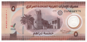 United Arab Emirates 5 Dirhams 2022 AH 1443
P# 34, N# 326931; # 019868979; XF