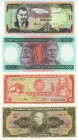 America Lot of 4 Banknotes 1976 -2007
Various Countries, Dates & Denominations; XF-UNC