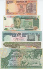 Asia Lot of 6 Banknotes 1973 -1990
Various Countries, Dates & Denominations; VF-UNC