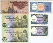 Egypt Lot of 6 Banknotes 2002 - 2017
Various Dates & Denominations; XF/AUNC