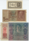 World Lot of 3 Banknotes 1919 -1944
Varous countries and denominations; VG-VF