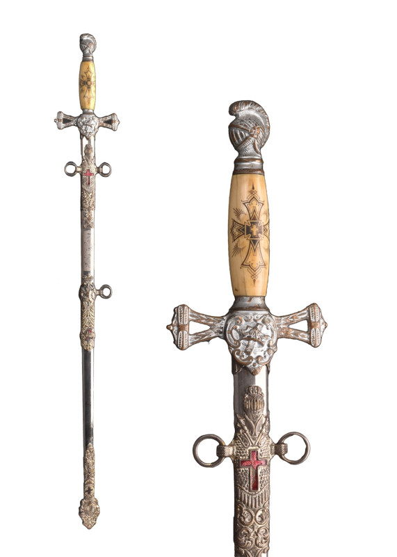 A NIGHTS TEMPLAR MASONIC SWORD, LATE 19TH EARLY 20TH C.

 Ca. late 19th early ...
