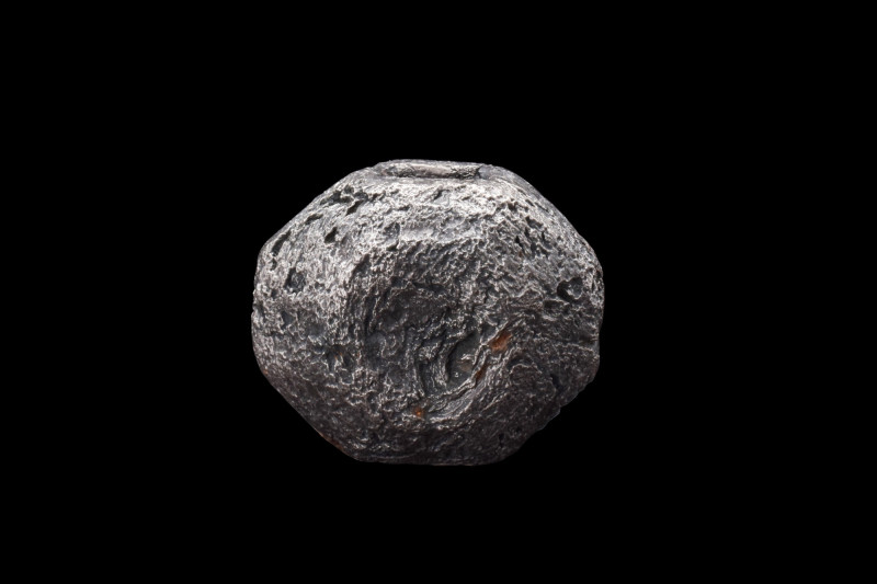 MEDIEVAL OCTAGONAL SWORD POMMEL

 Ca. 1300 AD
 A large octagonal pommel with ...