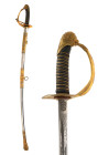 AN ANTIQUE USA KNIGHTS OF PYTHIAS FCB SWORD

 Ca.late 19th century AD
 An antique American Knights of Pythias ceremonial sword with a single-edged ...