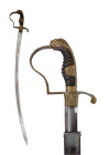 A GERMAN WWI LIONHEAD ULAN OFFICER'S SWORD

 Ca. 1915 AD
 One of the variations of the Lionhead sword – the "Jawless" or "Half-lion head" where the...