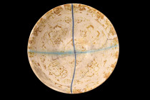 KASHAN LUSTERWARE BOWL

 Ca. 1200-1300 AD
 A pottery bowl of exquisite beauty and enchantment. This bowl features a conical form with a wide openin...