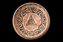 NISHAPUR POTTERY DECORATED BOWL

 Ca. 1000 AD
 A pottery bowl that bears witness to the masterful craftsmanship and artistic genius of the Islamic ...
