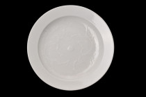 CHINESE PORCELAIN PLATE

 
 A porcelain shallow plate with crackled white glaze, which covers the entire surface of the plate, lending it a sense o...