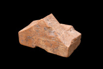 EGYPTIAN LIMESTONE FRAGMENT OF UNIDENTIFIED MAGICAL OBJECT - WITH REPORT

 Late Period / Ptolemaic Period, ca. 664-332 BC
 A fragment of the edge o...