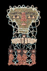 EGYPTIAN FAIENCE SHROUD WITH FOUR SONS OF HORUS

 Late Period, ca. 664-332 BC
 A mummy shroud composed of threaded faience beads arranged in a net ...