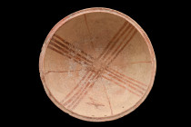 MESSAPIAN DECORATED POTTERY BOWL

 Ca. 4th-3rd century BC
 A terracotta bowl crafted with great care and artistry. This hemispherical bowl boasts a...