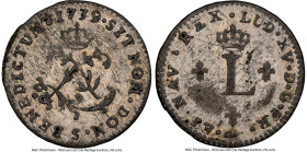 Louis XV 2 Sols (Sou Marqué) 1739-S AU50 NGC, Reims mint, KM500.19, Lec-89. A good-looking representative with appreciable shimmer to the fields, appe...