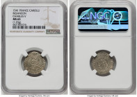 Besancon. Free City Carolus 1541 MS63 NGC, Roberts-7005. 1.03gm. In the name of Charles V. The only specimen graded at NGC and just spectacular in han...