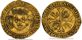 Louis XII (1498-1515) gold Ecu d'Or au porc-épic ND (from 1507) AU50 NGC, Bayonne mint (anchor mintmark), Fr-331, Dup-655. 3.28gm. Emission of 19 Nove...