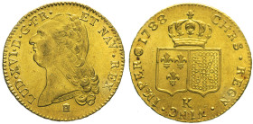 FRANCIA - Luigi XVI (1774-1793) Doppio Luigi d'Oro 1788 K Bordeaux Gad 363 Fr 474 AU Oro gr. 15,31 Esemplare dal lustro di conio integro 28,07mm
FDC
