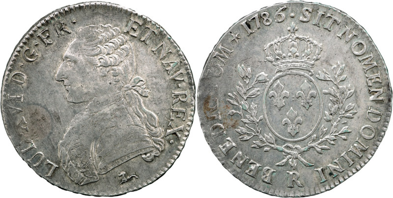 FRANCIA - Luigi XVI (1774-1793) Scudo 1786 R (Orleans) Gad. 356 AG gr. 29,33 Del...