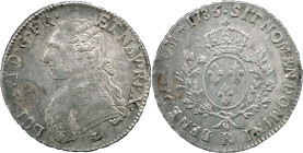 FRANCIA - Luigi XVI (1774-1793) Scudo 1786 R (Orleans) Gad. 356 AG gr. 29,33 Delicata patina su fondi lucenti 40,17mm
SPL