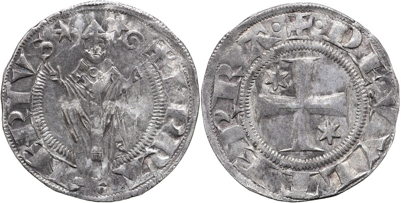 BERIGNONE - Ranieri III Belforti, (1301-1321) Grosso da 20 denari AR gr D) +EP R...