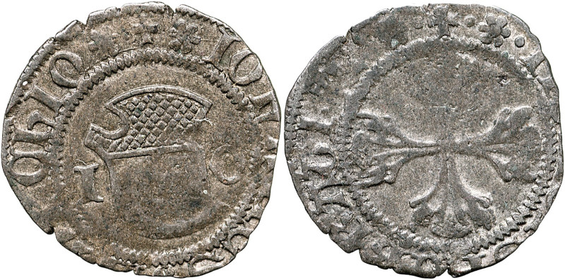 CASALE - Giovanni III Paleologo (1445-1464) Quarto di grosso MIR 166 RR MI gr 0,...