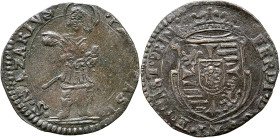 CASTIGLIONE DELLE STIVIERE - Ferdinando I (1616 - 1678) Soldo con San Nazario MIR 220 NC MI gr 1,9 1,9g 21,01mm
SPL