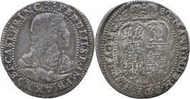CASTIGLIONE DELLE STIVIERE - Ferdinando II Gonzaga (1680-1723) - 25 Soldi MIR 253a RR Ag gr 3,96 3,96g 30,4 - 28,47mm
BB/SPL