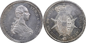 FIRENZE - Pietro Leopoldo (1765-1790) Mezzo Francescone 1787 MIR 387/3 AG RR gr 13,71 34,08mm
SPL+