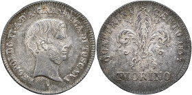 FIRENZE - Leopoldo II (1824 - 1859) Fiorino 1847 Gig 39 NC AG gr 6,82 bella patina 6,82g 24,56mm
qFDC