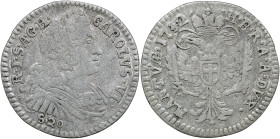 MANTOVA - Carlo VI (1707-1740) Lira 1732 MIR 752/2 NC MI gr 3,49 3,49g 26,79mm
BB