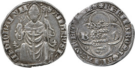 MILANO - Galeazzo II Visconti (1354-1378) Pegione, MIR104/1 AG gr 2,39 2,39g 25,19mm
BB/SPL