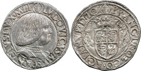 MILANO - Ludovico Maria Sforza (1494-1499) Testone - MIR 229/1 AG gr 9,64 Ottimo esemplare dagli alti rilievi e delicata patina 9,64g 27,28mm
SPL/FDC