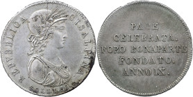 MILANO - Repubblica Cisalpina (1800-1802) 30 Soldi Gig. 2 AG Periziata da Gianfranco Erpini SPL 28,9mm
SPL