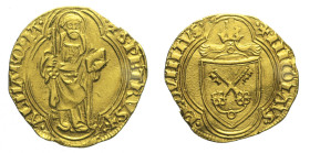 Stato Pontificio - Nicola V (1447 - 1455) Ducato - Roma Munt. 4 AU Oro gr 3,52 Ondulazioni ma buon esemplare 21,91mm
qSPL/SPL
