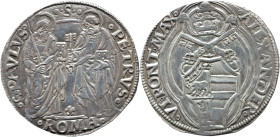 Stato Pontificio - Roma - Alessandro VI (1492-1503) Grosso Roma Munt. 16 AG gr 3,19 26,57mm
qSPL