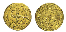 Stato Pontificio - Paolo III (1534-1549) Scudo d’oro Piacenza Munt 176 R AU Oro gr 3,34 Notevole conservazione per il tipo 25,22mm
qFDC