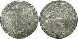Stato Pontificio - Pio VI (1775- 1799) Testone 1785 (A. XI) Munt. 29 Ag gr. 7,93 Piacevole patina 30,3mm
SPL