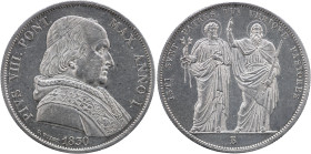 Stato Pontificio - Pio VIII (1829-1830)- Scudo 1830 Bologna Gig. 2 R AG Periziata Gianfranco Erpini FDC/qFDC 37,5mm
FDC/qFDC