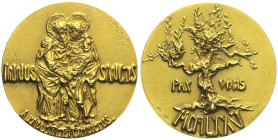 Città del Vaticano -Roma - Paolo VI (1963-1978) Medaglia Annuale in oro Anno Santo 1975 AU tit.750 gr 60,20 43,7mm
FDC