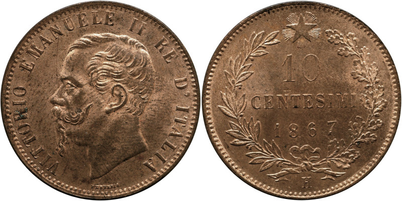 REGNO D'ITALIA - Vittorio Emanuele I I (1861-1878) 10 Centesimi 1867 Birmingham ...