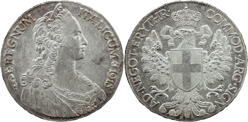 ERITREA COLONIA Vittorio Emanuele III (1900-1943) Tallero Italicum 1918 Gig 1 R ...