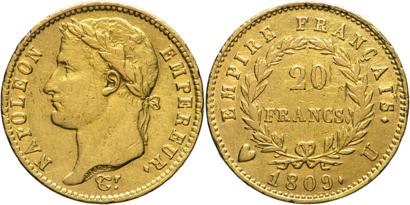 20 Franchi 1809 Torino - Mont. 25, Varesi 148; Au R4 Buon esemplare dal rovescio...