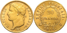 20 Franchi 1812 Torino - Mont. 26, Varesi 151; Au R Tracce di pulizia e ritocchi al R/ ma esemplare piacevole 6,45g 21mm
qSPL