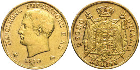 20 Lire 1810 Milano - Mont. 208, Varesi 158 var; Au • Stella a sei punte 6,45g 21mm
BB/SPL
