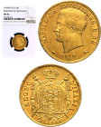 20 Lire 1810 Milano - Mont. 208, Varesi 158; Au In Slab NGC MS62. Cert. n. 6771609016 TOP POP NGC! Splendido marengo dal metallo riposato e rilievi sa...