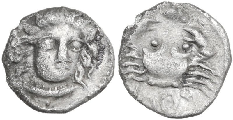 Sicily. Motya. AR Litra, 413-397 BC. Obv. Female head facing slightly right. Rev...