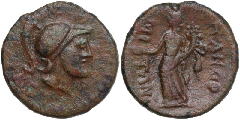 Sicily. Panormos. AE 24 mm, after 241 BC. Obv. Helmeted head of Ares right. Rev....