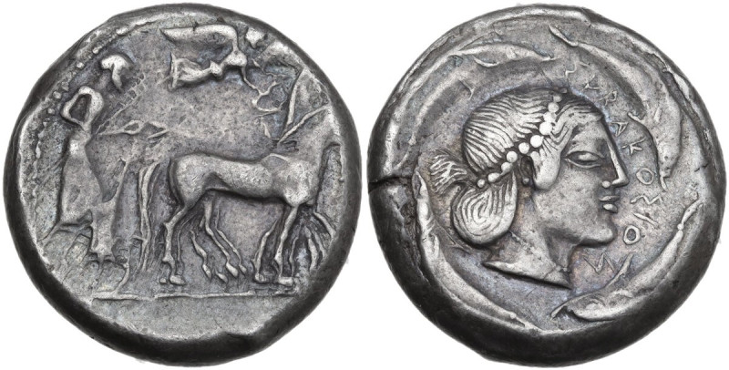 Sicily. Syracuse. Gelon (485-478 BC). AR Tetradrachm. Struck circa 478-475 BC. O...