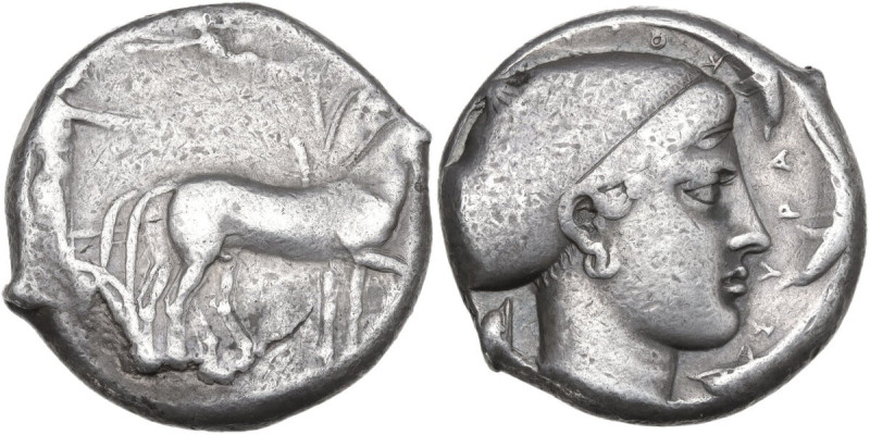 Sicily. Syracuse. Second Democracy (466-406 BC.). AR Tetradrachm, struck c. 430 ...
